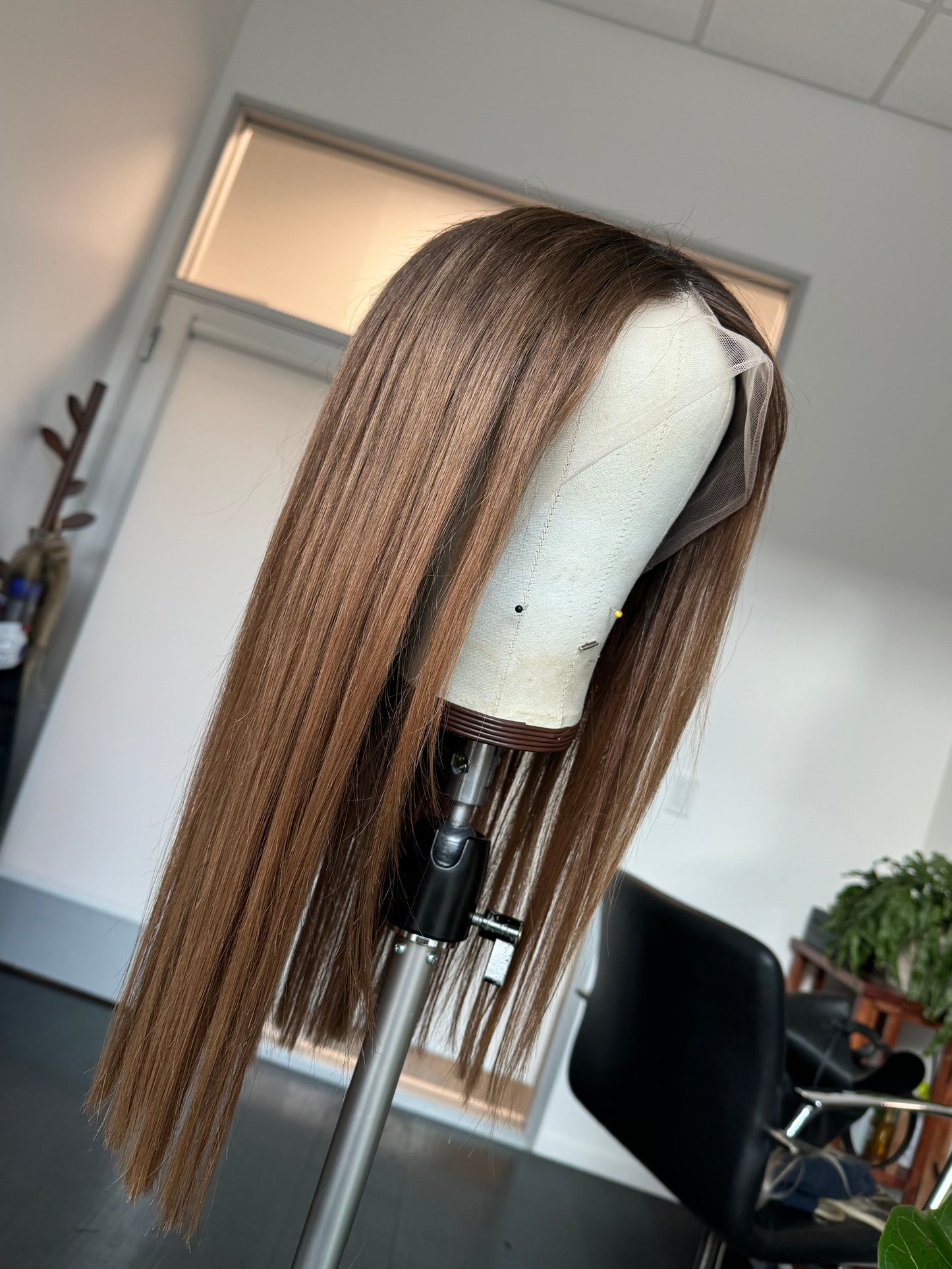 [ready to ship] | 22 inch full lace copper brunette human hair wig